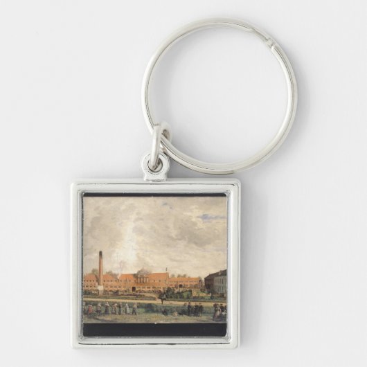 Uitzicht van een suikerfabriek sleutelhanger (Voorkant)