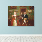 Uitzicht van een tekenkamer, 1780 canvas afdruk (Insitu (Houten vloer))