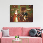 Uitzicht van een tekenkamer, 1780 canvas afdruk (Insitu (Woonkamer))