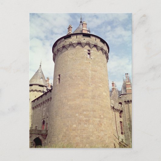 Uitzicht van een toren van het kasteel briefkaart (Voorkant)