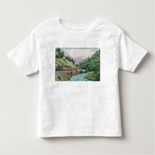Uitzicht van een trein die naar de vallei van Yose Kinder Shirts