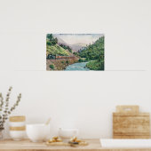 Uitzicht van een trein die naar de vallei van Yose Poster (Keuken)