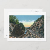 Uitzicht van een trein naast de weg briefkaart (Voorkant / Achterkant)