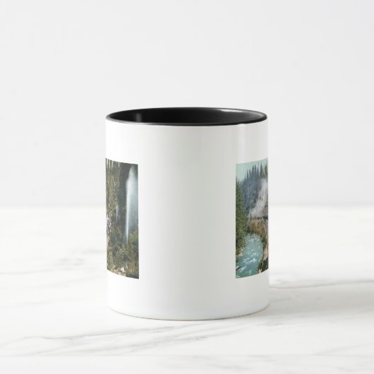 Uitzicht van een treinstation mok (Midden)