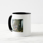 Uitzicht van een treinstation mok (Voorkant links)