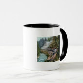 Uitzicht van een treinstation mok (Voorkant rechts)