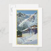 Uitzicht van een US Forest Service Ski Shelter Briefkaart (Voorkant / Achterkant)
