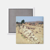 Uitzicht van een van de grote beelden van Telemon Magneet (Voorkant / Achterkant)