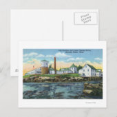 Uitzicht van een vishatchery, Lobster-kweek Briefkaart (Voorkant / Achterkant)