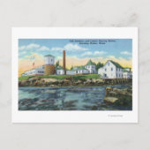 Uitzicht van een vishatchery, Lobster-kweek Briefkaart (Voorkant)