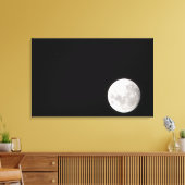 Uitzicht van een volle maan, ook shows Mars Canvas Afdruk (Insitu (Woonkamer))