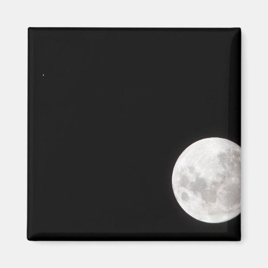 Uitzicht van een volle maan, ook shows Mars Magneet (Voorkant)