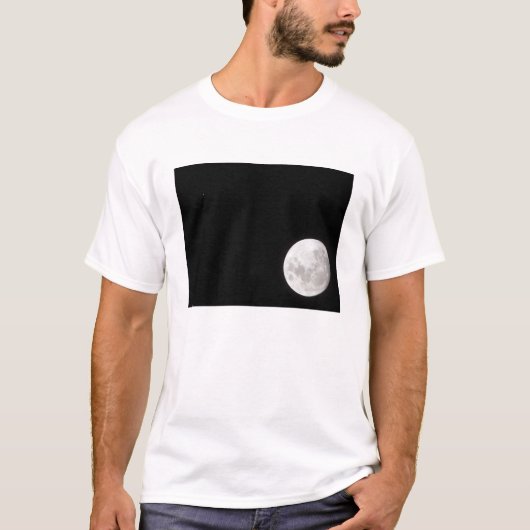Uitzicht van een volle maan, ook shows Mars T-shirt (Voorkant)