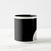 Uitzicht van een volle maan, ook shows Mars Tweekleurige Koffiemok (Center)