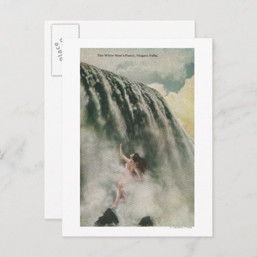 Uitzicht van een vrouw in de Herfst Briefkaart (Voorkant / Achterkant)