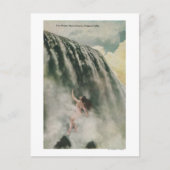 Uitzicht van een vrouw in de Herfst Briefkaart (Voorkant)