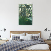 Uitzicht van een waterwielRedding, CA Canvas Afdruk (Insitu (Slaapkamer))