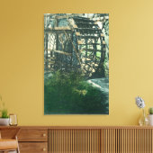 Uitzicht van een waterwielRedding, CA Canvas Afdruk (Insitu (Woonkamer))