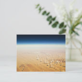 Uitzicht van een woestijn vanuit de lucht briefkaart (Staand voorkant)