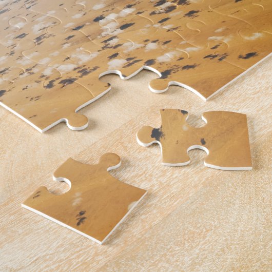 Uitzicht van een woestijn vanuit de lucht legpuzzel (Zijkant)