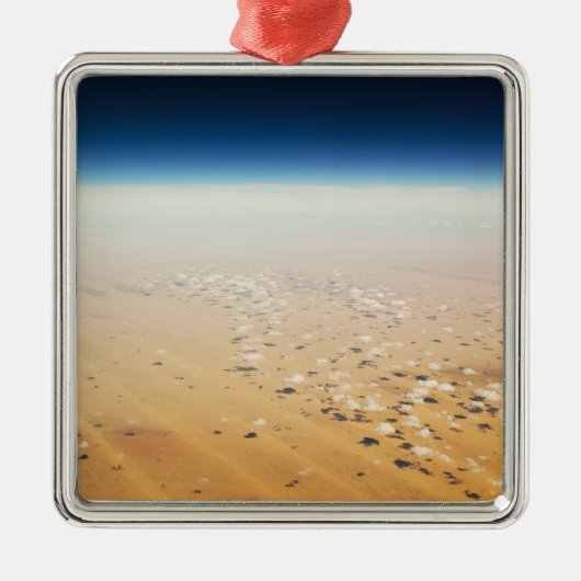 Uitzicht van een woestijn vanuit de lucht metalen ornament (Voorkant)