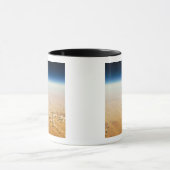 Uitzicht van een woestijn vanuit de lucht mok (Midden)