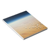 Uitzicht van een woestijn vanuit de lucht notitieblok (Schuin)