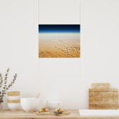 Uitzicht van een woestijn vanuit de lucht poster (Keuken)