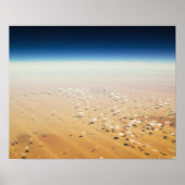 Uitzicht van een woestijn vanuit de lucht poster (Voorkant)