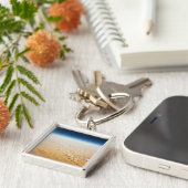 Uitzicht van een woestijn vanuit de lucht sleutelhanger (Zijkant)