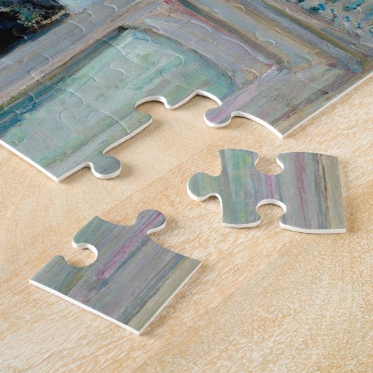 Uitzicht van een Zuid-Franse stad door Childe Hass Legpuzzel (Zijkant)