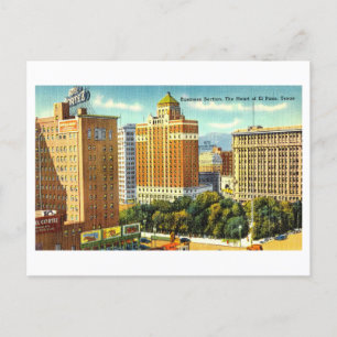 Uitzicht van El Paso, Texas, Briefkaart