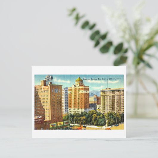  Uitzicht van El Paso, Texas, Briefkaart (Staand voorkant)