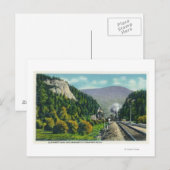Uitzicht van Elephant's Head & Crawford Notch Entr Briefkaart (Voorkant / Achterkant)