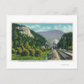 Uitzicht van Elephant's Head & Crawford Notch Entr Briefkaart (Voorkant)