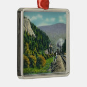 Uitzicht van Elephant's Head & Crawford Notch Entr Metalen Ornament (Rechts)