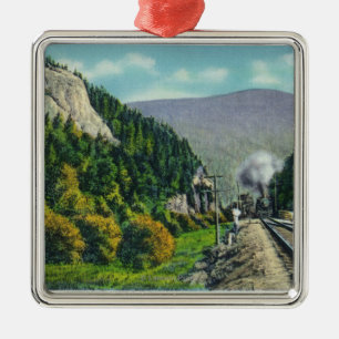 Uitzicht van Elephant's Head & Crawford Notch Entr Metalen Ornament
