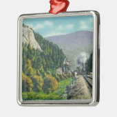 Uitzicht van Elephant's Head & Crawford Notch Entr Metalen Ornament (Links)