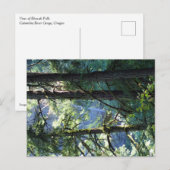 Uitzicht van Elowah Herfsten, Oregon Briefkaart (Voorkant / Achterkant)