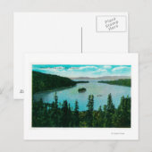 Uitzicht van Emerald Bay op Lake TahoeLake Tahoe,  Briefkaart (Voorkant / Achterkant)