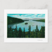 Uitzicht van Emerald Bay op Lake TahoeLake Tahoe,  Briefkaart (Voorkant)