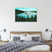 Uitzicht van Emerald Bay op Lake TahoeLake Tahoe,  Canvas Afdruk (Insitu (Slaapkamer))