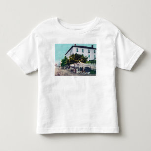 Uitzicht van Eskimo Curio Venders Sitka, AK Kinder Shirts
