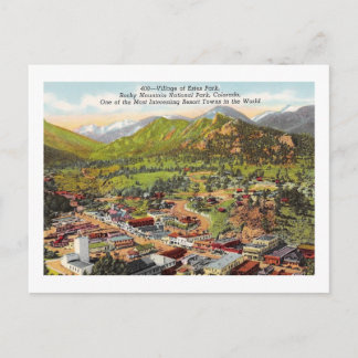 Uitzicht van Estes Park Colorado  Briefkaart