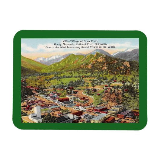 Uitzicht van Estes Park Colorado Magneet (Horizontaal)
