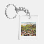 Uitzicht van Estes Park Colorado  Sleutelhanger (Voorkant Links)