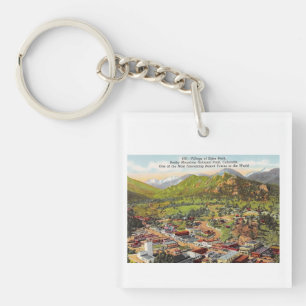 Uitzicht van Estes Park Colorado  Sleutelhanger