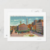 Uitzicht van Faneuil Hall, de wieg van de vrijheid Briefkaart (Voorkant / Achterkant)