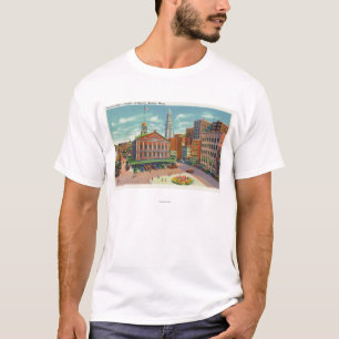 Uitzicht van Faneuil Hall, de wieg van de vrijheid T-shirt
