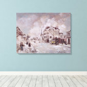 Uitzicht van Faubourg Saint-Jacques Canvas Afdruk (Insitu (Houten vloer))